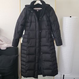 Eddie Bauer Lodge Down Duffle Coat long puffer parka petite XS